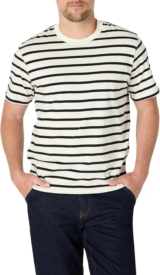 Amazon Essentials Men's Relaxed Fit Cotton Jersey T-Shirt, Soft Fabric