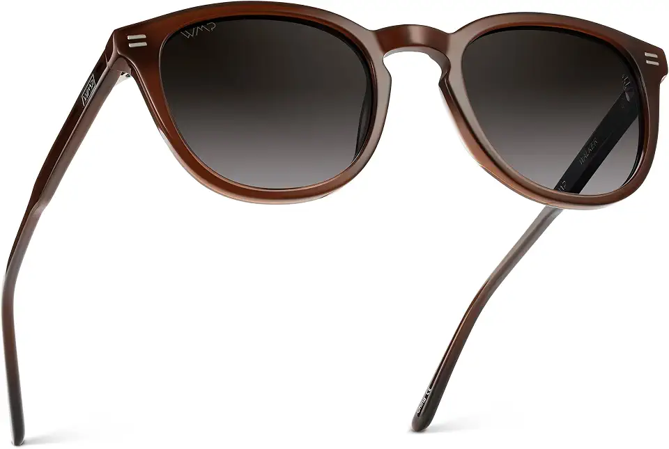 WearMe Pro Walker Men's Polarized Sunglasses, Classic Round Frame