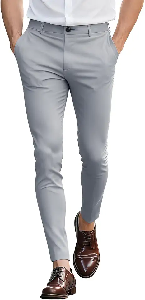 GINGTTO Mens Dress Pants Slim Fit Stretch Chino Pants for Men