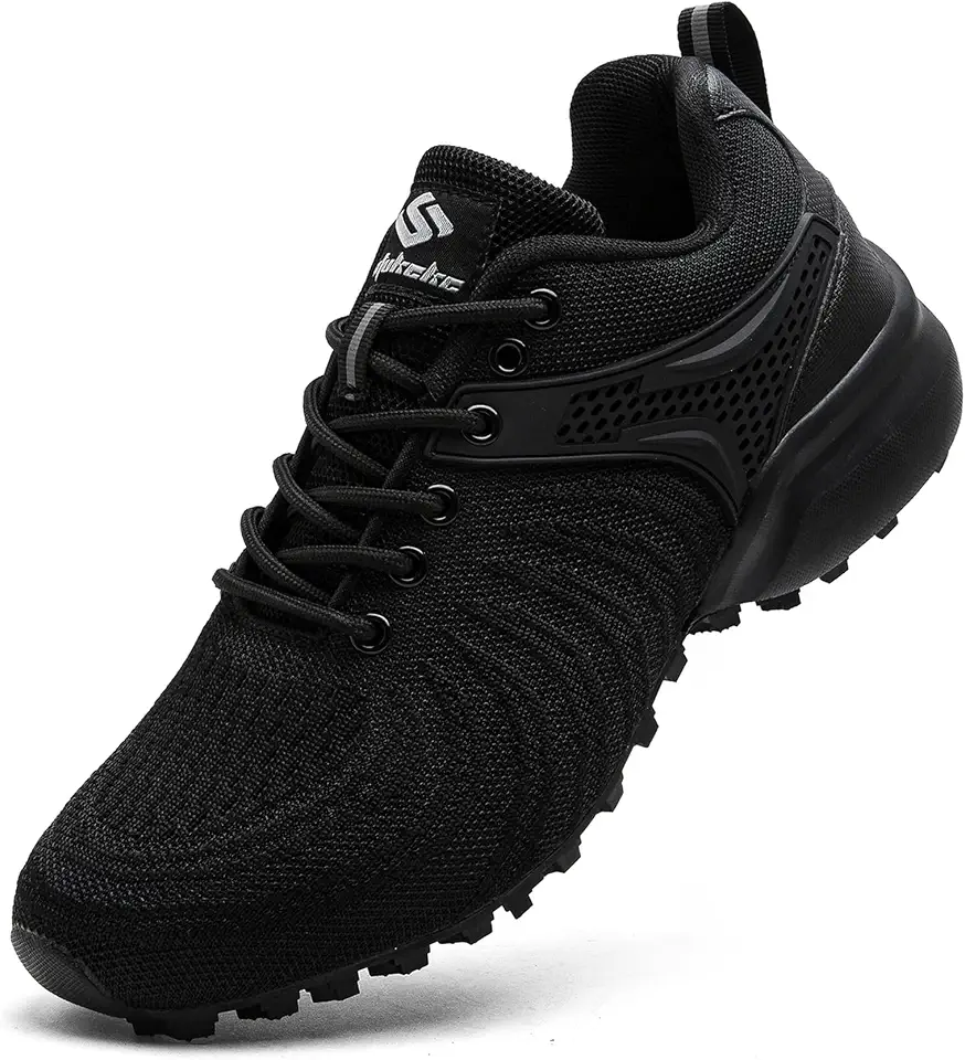Men's Trail Running Shoes Lightweight Breathable Walking Hiking Sneakers Outdoor Athletic Tennis Cross Training Shoes