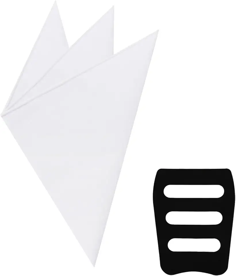 Luckyvestir White Handkerchief, Cotton Pocket Squares for Men, Hankies Mens Handkerchiefs for Suit Jacket Tuxedo Shirt