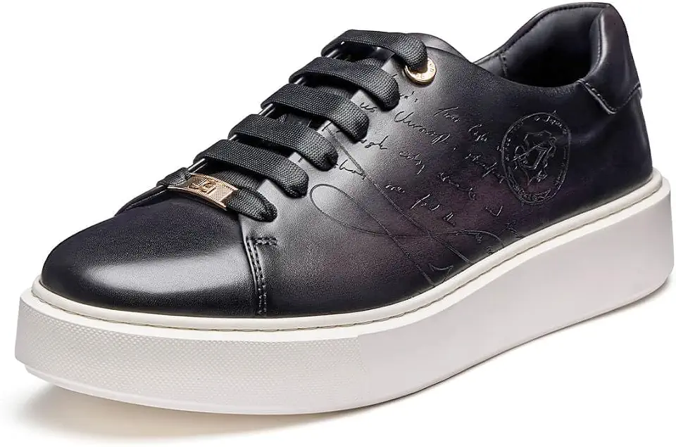Men's Leather Dress Sneakers with XL Extralight Sole