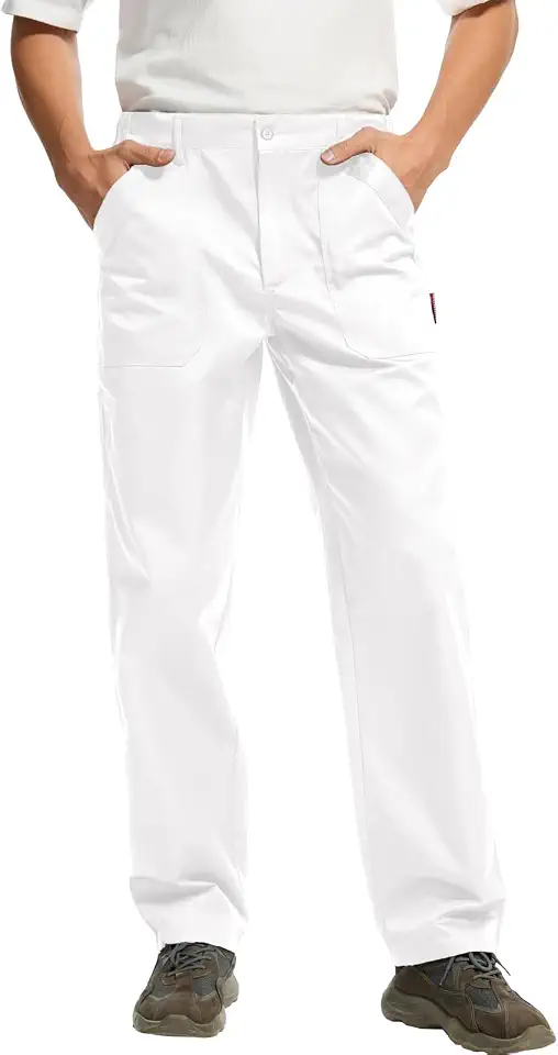 WORK IDEA Men's Relaxed Fit Work Pants Lightweight for Painter with Pockets