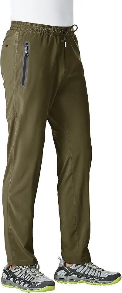 TBMPOY Men's Lightweight Hiking Pants Athletic Travel Fishing Active Jogger