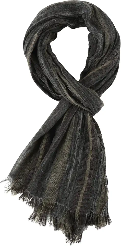 GERINLY Color Block Fall Scarf for Men Long Neck Wraps Shawl Urbanstyle Scarf Gift for Men