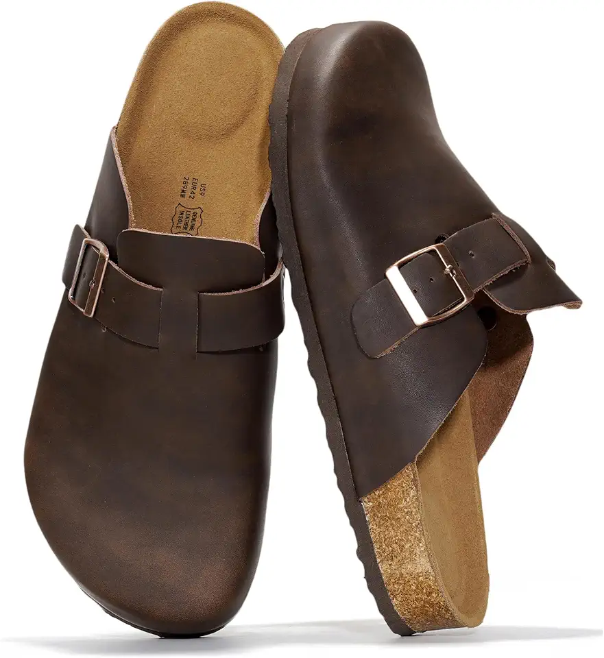 Project Cloud 100% Full Grain Genuine Leather Clogs for Men Mules for Men