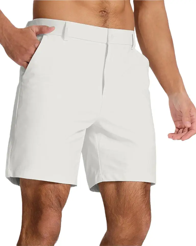 SNOWTEN Men's Classic Fit 7/9/11 Inch Golf Shorts Lightweight Long Stretch Hiking Short with 4 Pockets for Casual Work