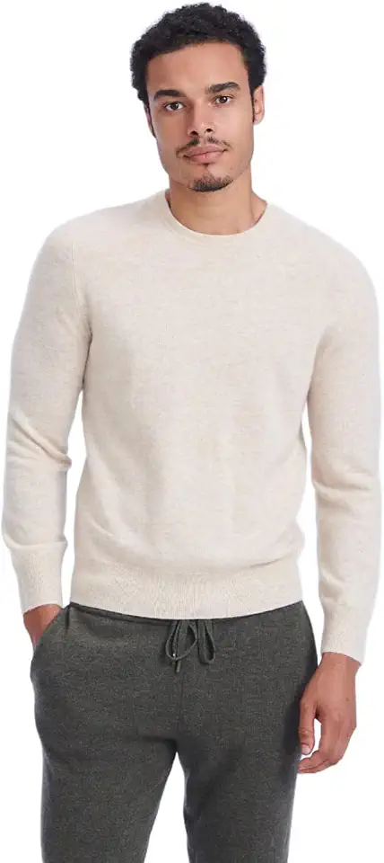 NAADAM, Mens, The Original 100% Cashmere Sweater, Buff