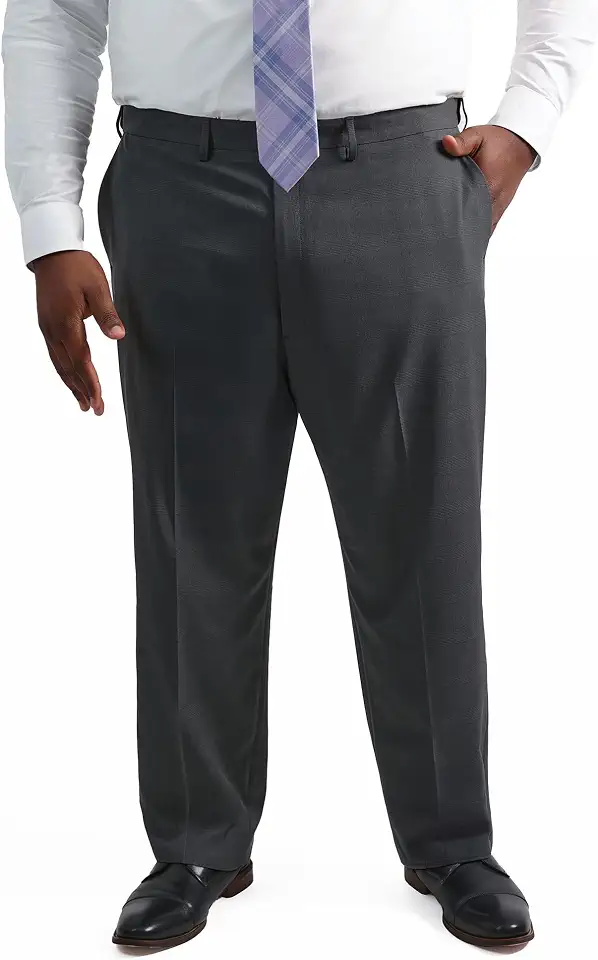 Haggar Men's Big & Tall Classic Fit Premium Comfort Dress Pant