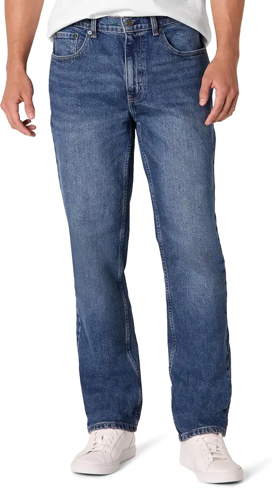 OEKO-TEX STANDARD 100 Amazon Essentials Men's Low Stretch Straight-Fit Jeans