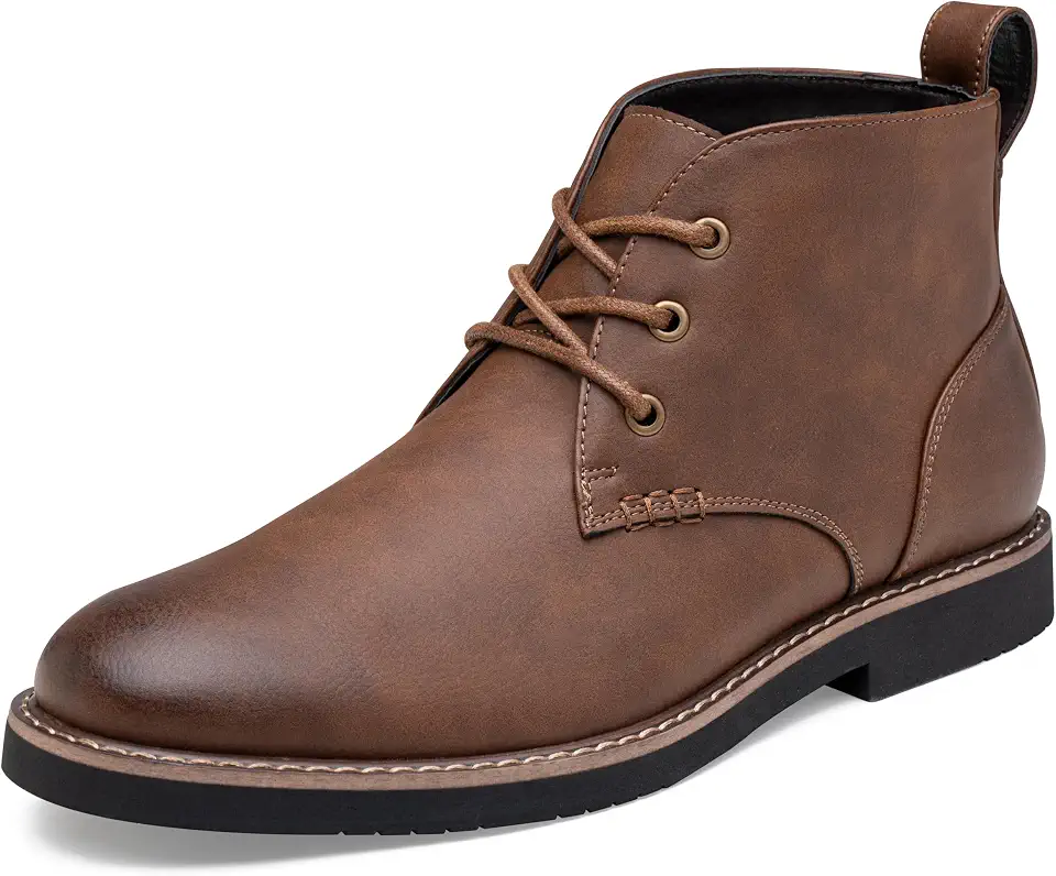 Men's Dark Brown Leather Service Boots