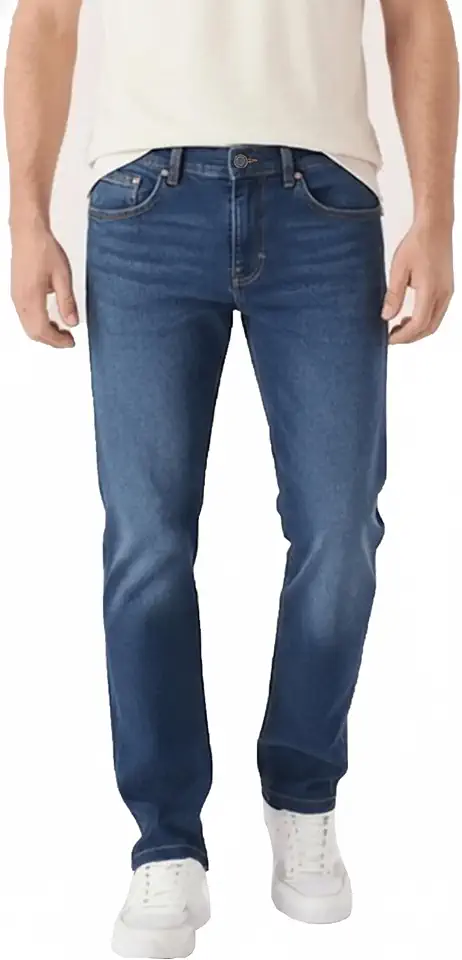 JMOJO Men Jeans Relaxed Fit - Casual Stretch Straight Leg Denim Jeans for Men - Regular Fit Work Pant for Outings