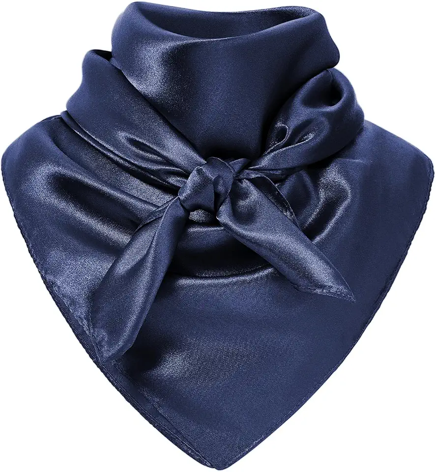 Men's Blue Silk Neckerchief Bandana
