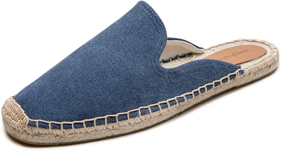 Men's Mule Espadrilles Shoes - Fashion Espadrilles for Men Comfort Breathable Espadrille Flats Suitable for Both Outdoor and Indoor