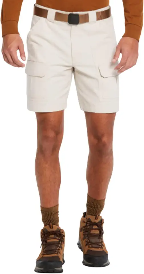 Savane Mens 8” Hiking Cotton Cargo Shorts with Tech Pocket (Available in Big & Tall)