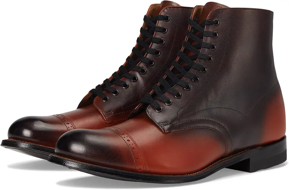 Stacy Adams Madison Cap Toe Lace-Up Boots