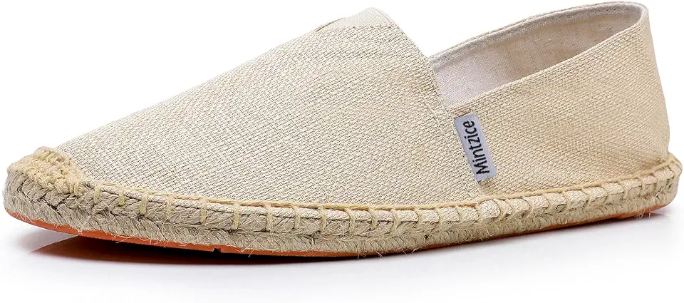 Men's Beige Canvas Jute Sole Espadrilles