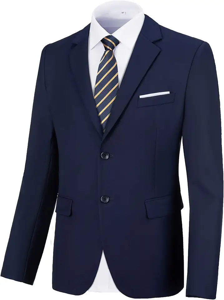 Men Blazer Sports Coat 2 Button Slim Fit Formal Suit Jacket Blazer for Men Business Wedding Prom Party