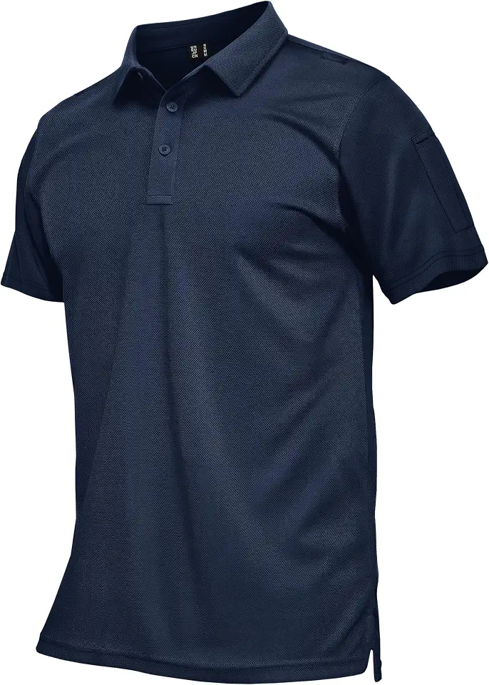 MAGCOMSEN Men's Polo Shirts Short Sleeve Quick Dry Performance Golf Shirt