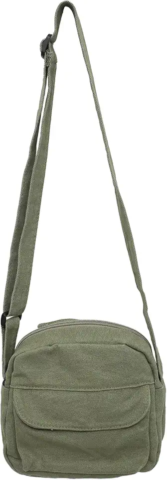 Canvas Small Crossbody Bags for Women Men Shoulder Purses with Zipper Cute Mini Women's Handbags Phone Purse