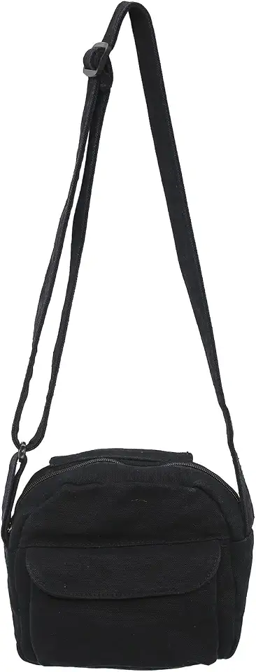 Canvas Small Crossbody Bags for Women Men Shoulder Purses with Zipper Cute Mini Women's Handbags Phone Purse