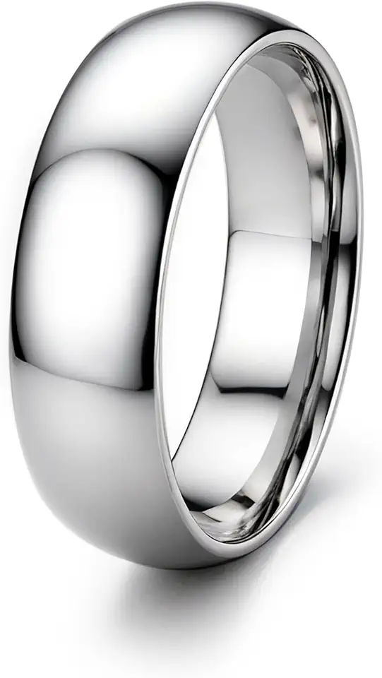 ORAZIO 2mm 4mm 6mm 8mm Stainless Steel Wedding Band Ring for Men Women
