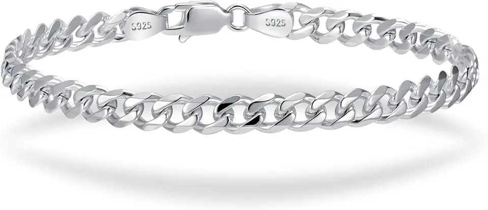 Men's Silver Link Chain Bracelet