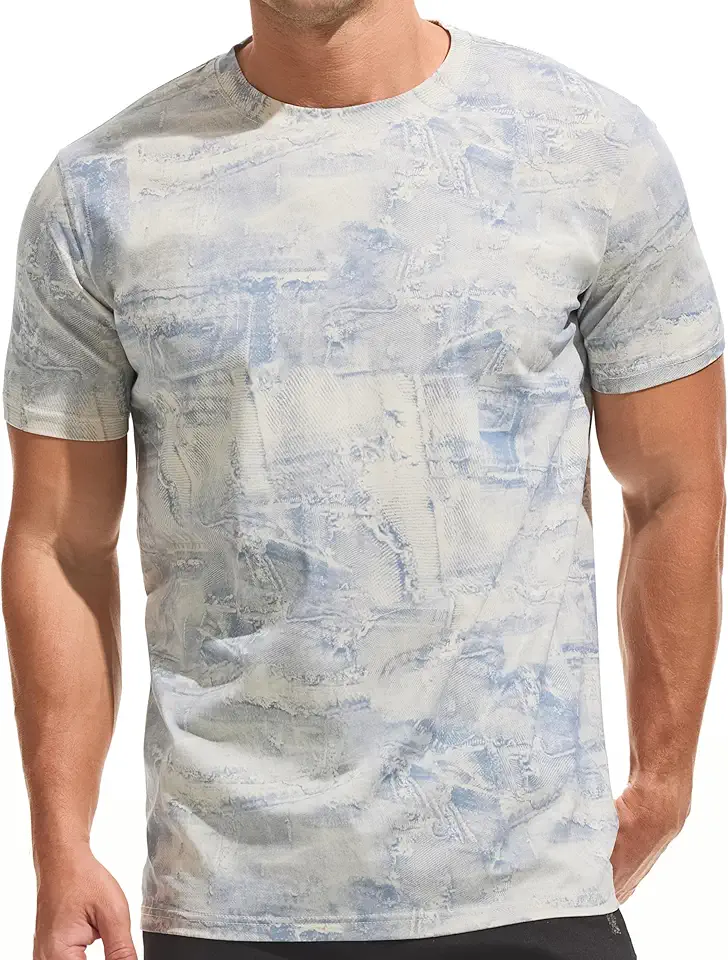 KLIEGOU Mens Hipster Hiphop Tees - Fashion Print T-Shirts
