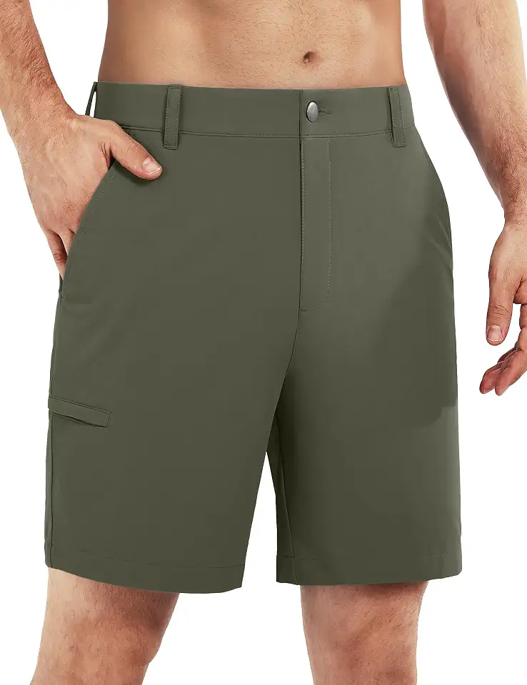 Men's Golf Shorts 7"/ 10" Stretch Quick Dry Water Resistant Dress Casual Shorts with 6 Pockets Work Hiking Shorts