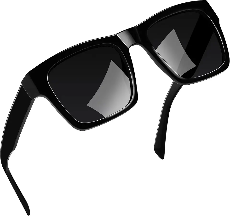Joopin Acetate Square Sunglasses Men Polarized UV400 Protection Trendy Oversized Sun Glasses Retro Shades Women