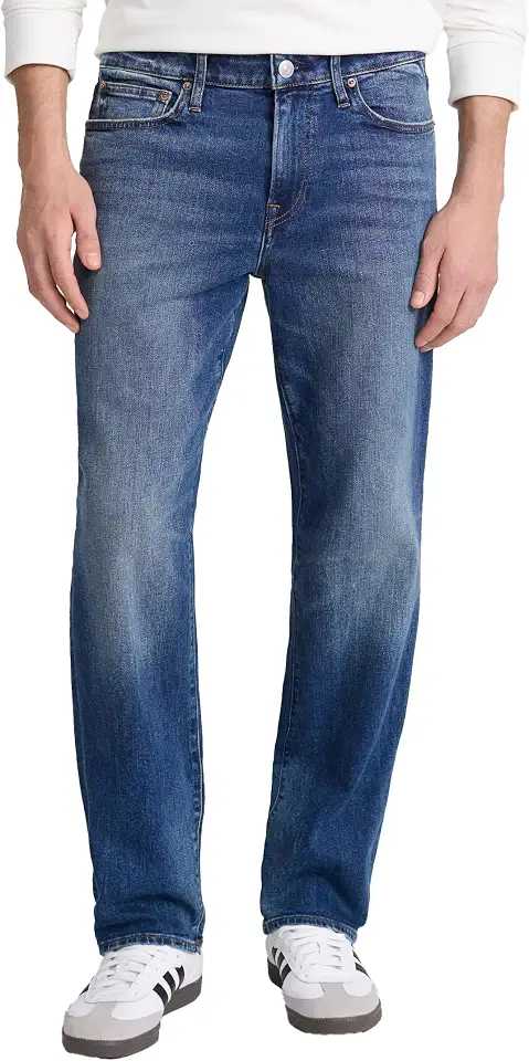 EXPRESS Men's Straight Medium Wash Stretch Jeans