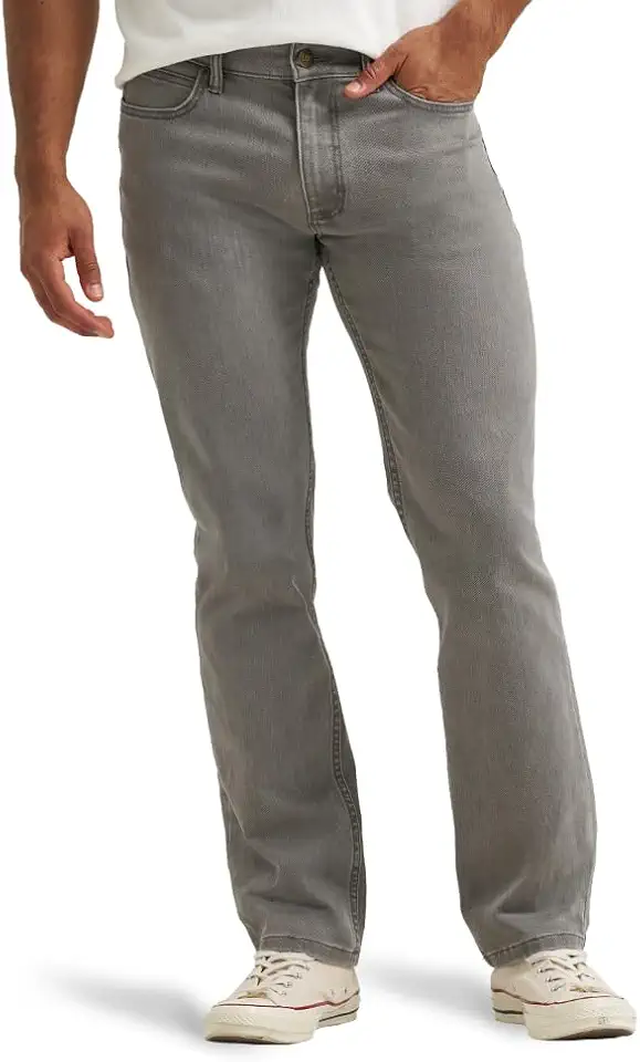 Men's Grey Bootcut Jeans