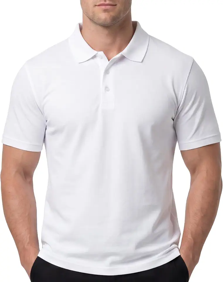 Cotton King Pique Polo Shirts for Men Soft Cotton Blend Mens Polo Shirts Short Sleeve Athletic Fit Casual Collar Shirt