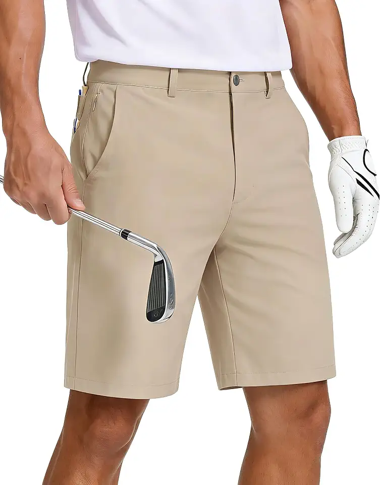 Global Recycled Standard JWM 8"/11" Men's Golf Hybrid Dress Work Shorts Stretch with 5 Pockets