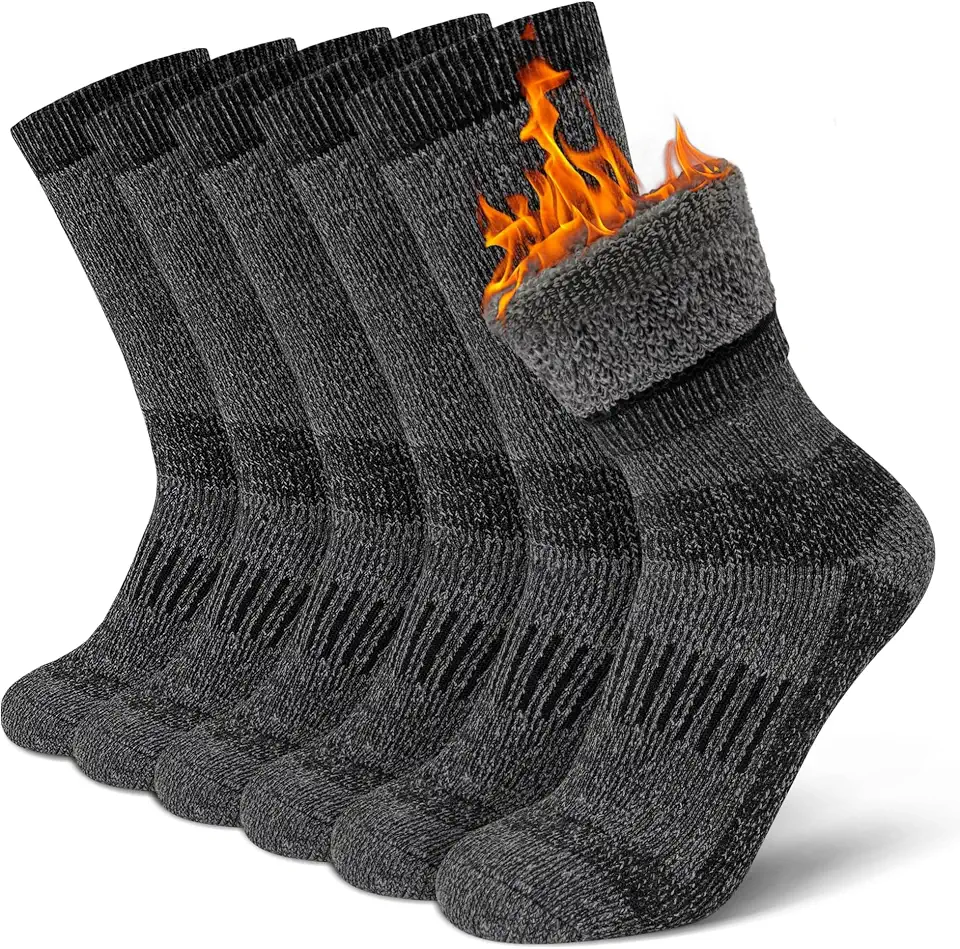 Time May Tell Merino Wool Socks for Men & Women Thermal Hiking Boot Socks