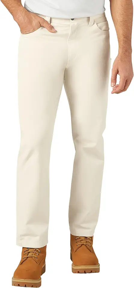 Men's Cream Double Knee Carpenter Pants