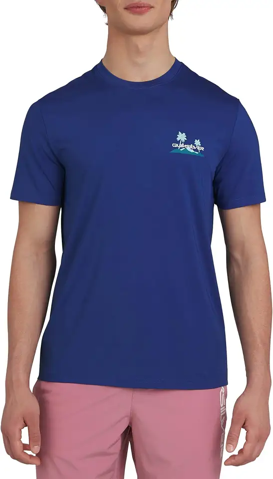 Quiksilver Men's Swimwear Regular Fit UPF 50 Short Sleeve Sun Tee