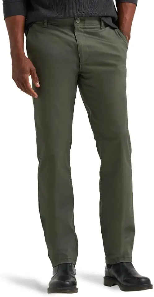 Lee Men's Extreme Motion Flat Front Slim Straight Pant
