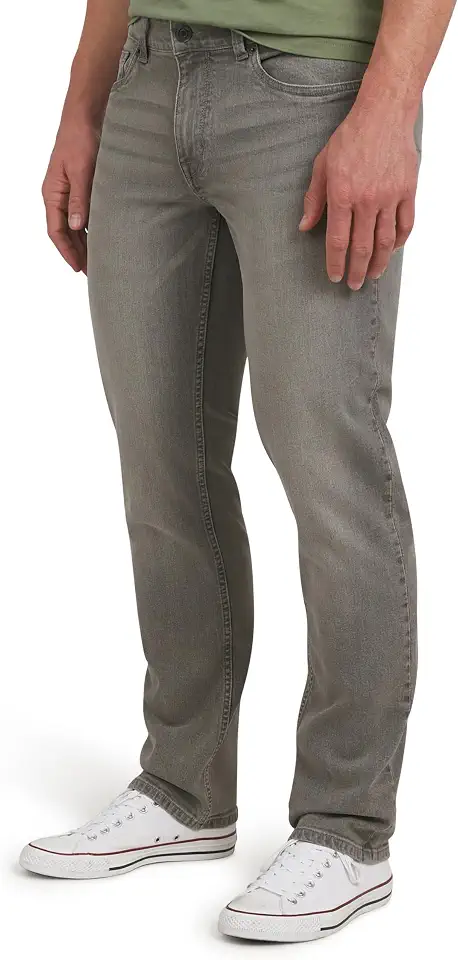 Quiksilver Men's 5 Pocket Straight Fit Stretch Waist Denim Jeans
