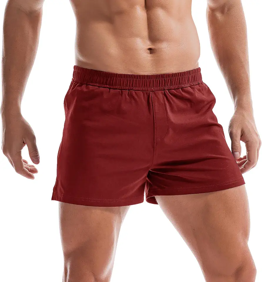 OEKO-TEX STANDARD 100 AMY COULEE Mens 3 Inch Cotton Blend Gym Shorts