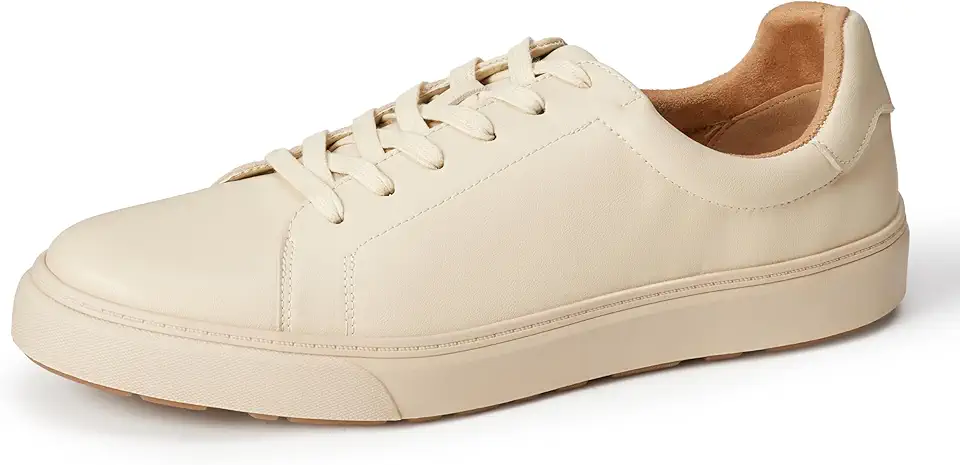 Men's Beige Low Top Sneakers