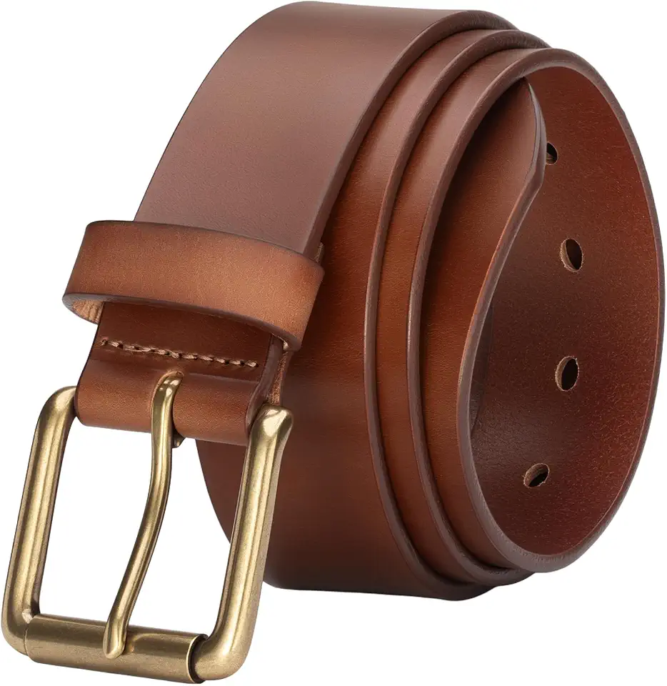 Men's Heavy Brass Roller Belt
