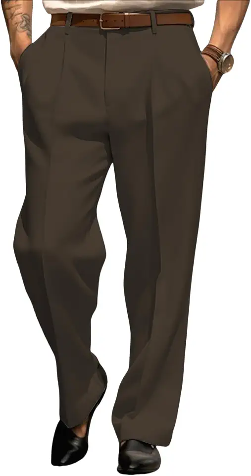 Men's Tobacco Brown Dress Pants