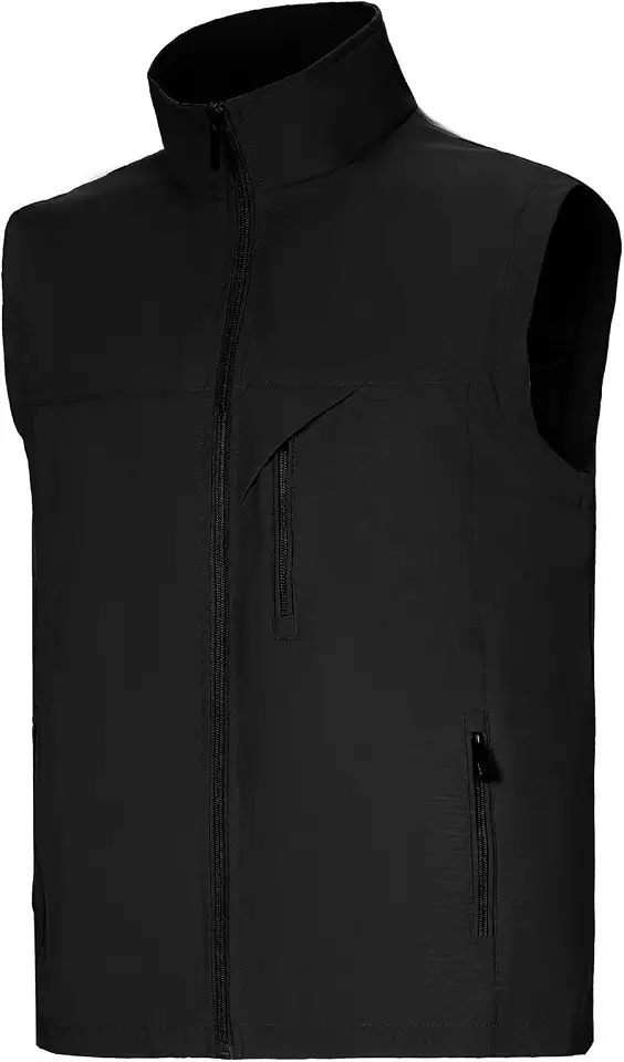 Men's Black Cargo Utility Vest