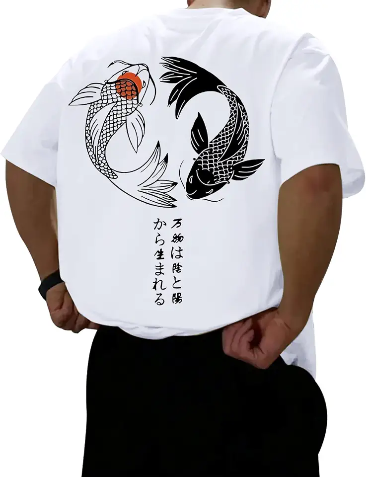 Oversized Graphic Tshirts for Men Japanese Streetwear Shirts Vintage Harajuku T Shirts Drop Shoulder Designer Tees