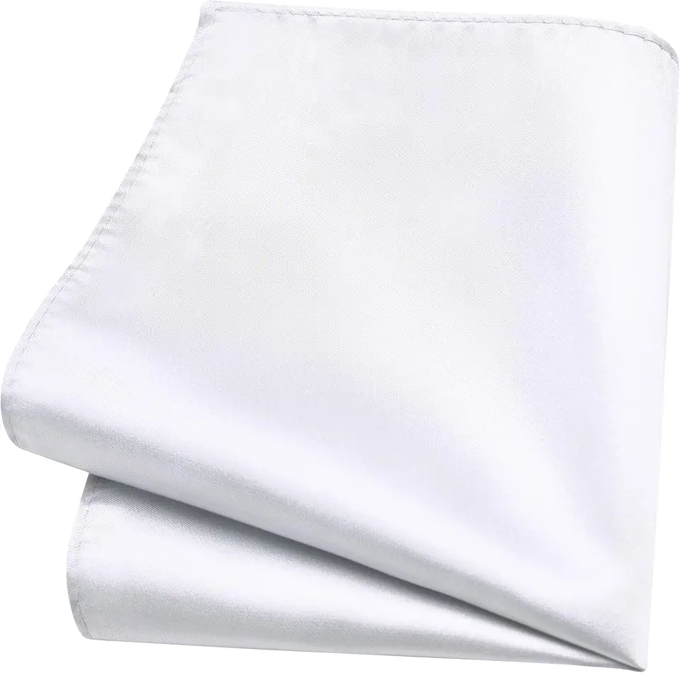 Branduce Solid Pocket Square for Men Plain Color Boy Handkerchief for Wedding Party
