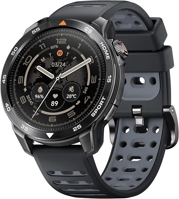 mibro GS Pro2 GPS Running Smartwatch with Dual Band GPS, 48mm, Dark Gray