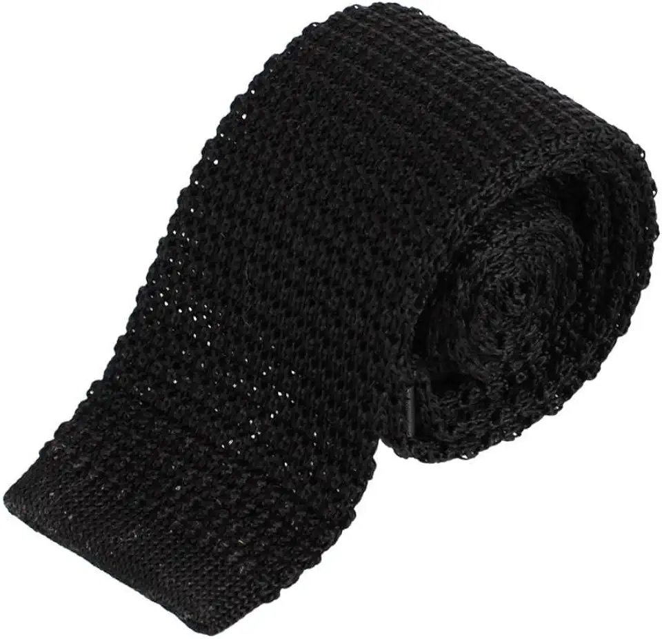Trafalgar Men's Zion Knit Silk Solid Colored Necktie