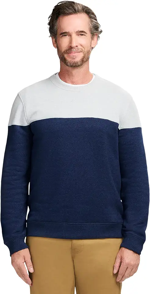 IZOD Men's Advantage Performance Crewneck Fleece Pullover Sweatshirt