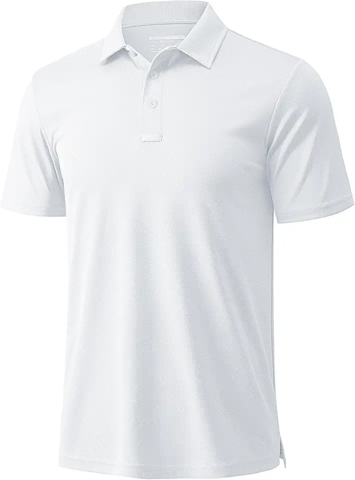 MAGCOMSEN Men's Polo Shirts Short Sleeve Golf Quick Dry Collared Moisture Wicking Athletic Performance Polos